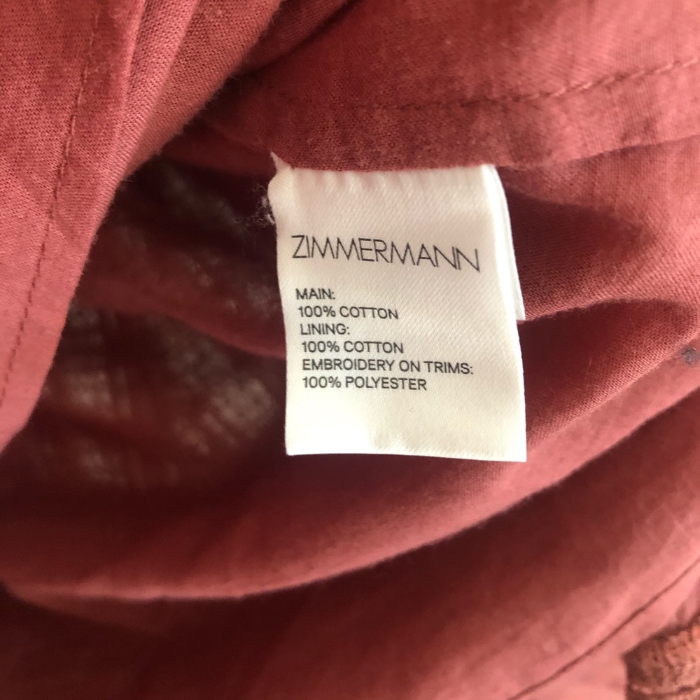 Zimmermann Ruffled Lace Mini Dress in Rust - Picture 8 of 8